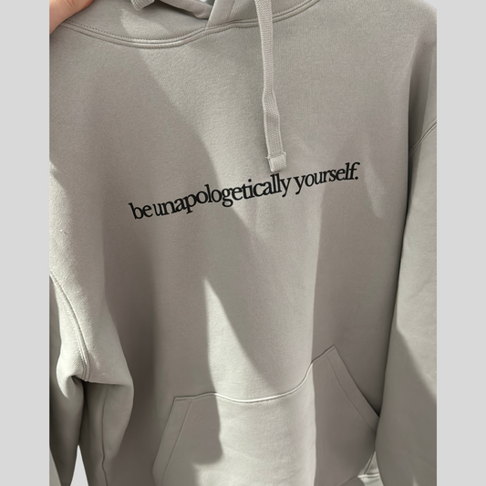 cloud grey // be unapologetically yourself. // ADULTS HOODY